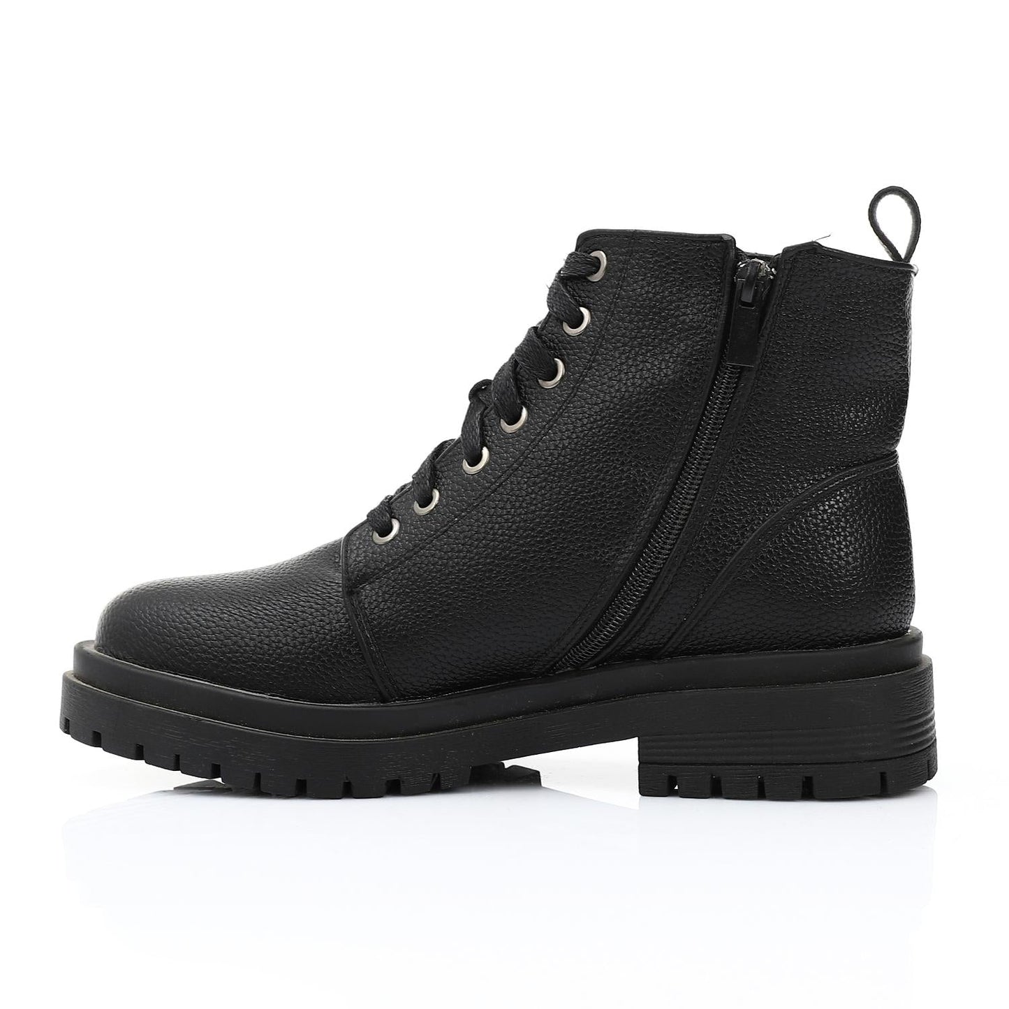 Leather Ankle Boot - Black