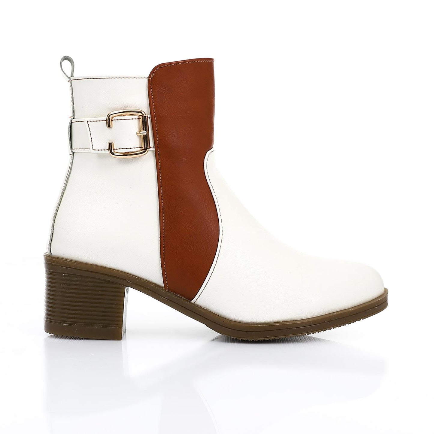 Suede Ankle Boots - White