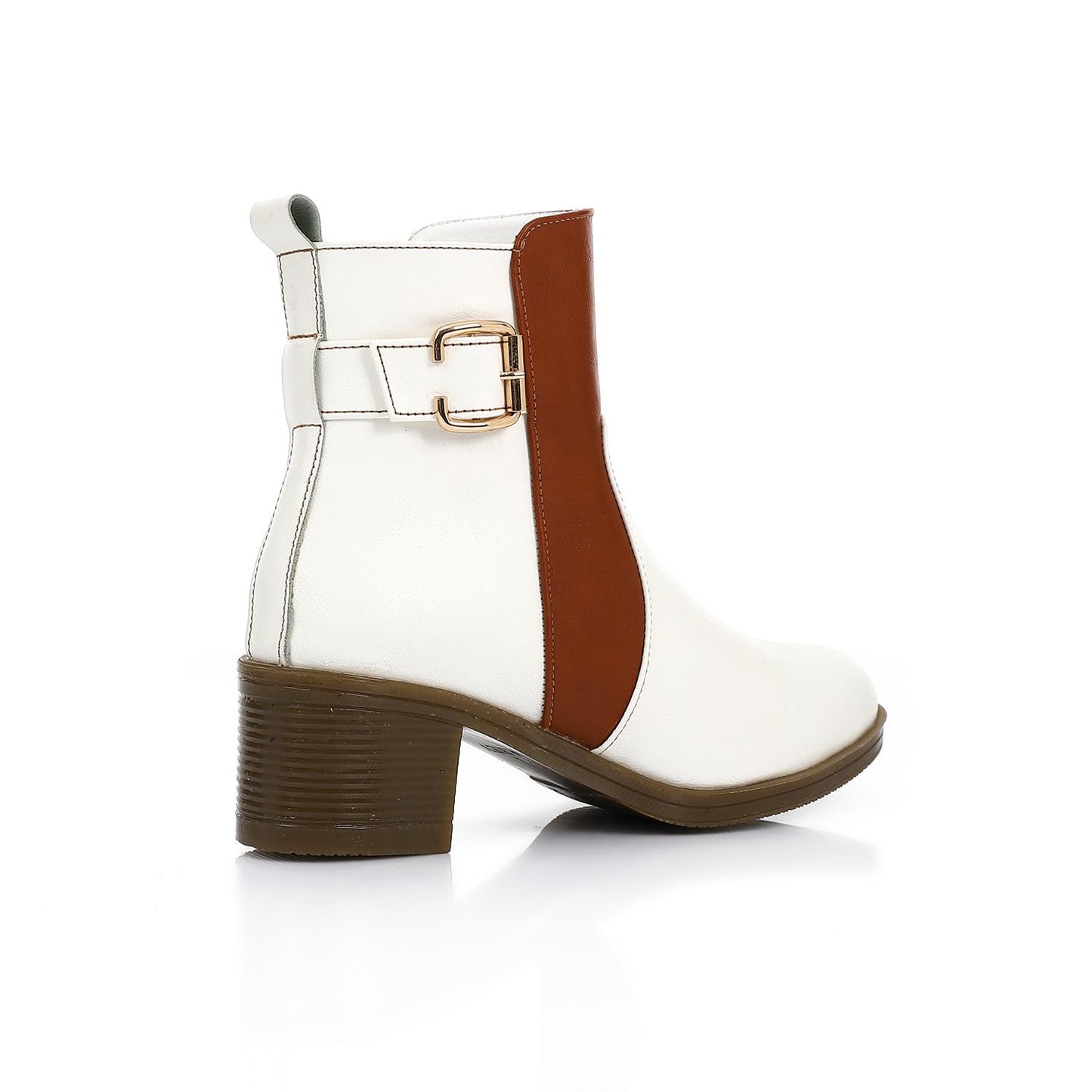 Suede Ankle Boots - White