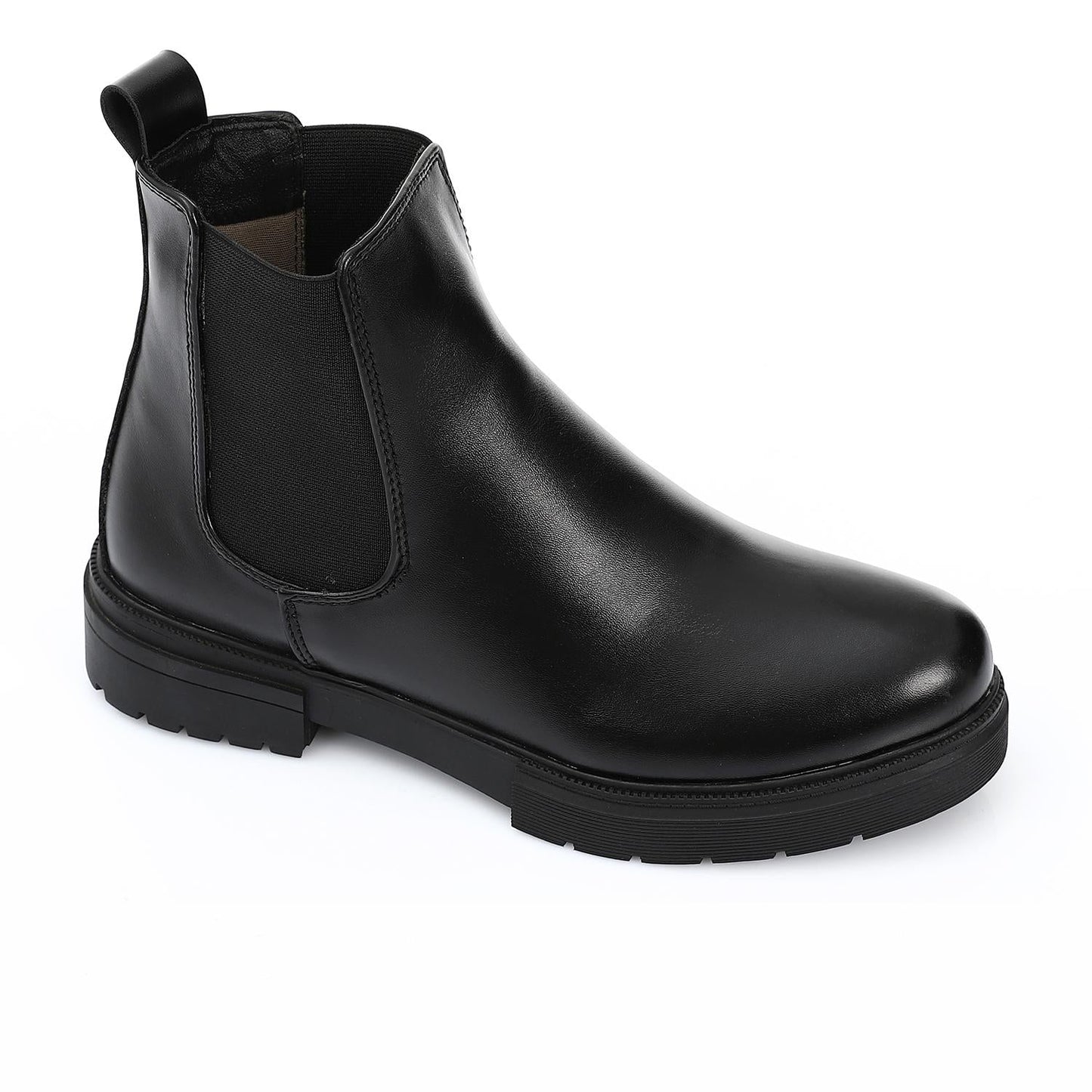 Leather Smooth Chelsea Boot - Black