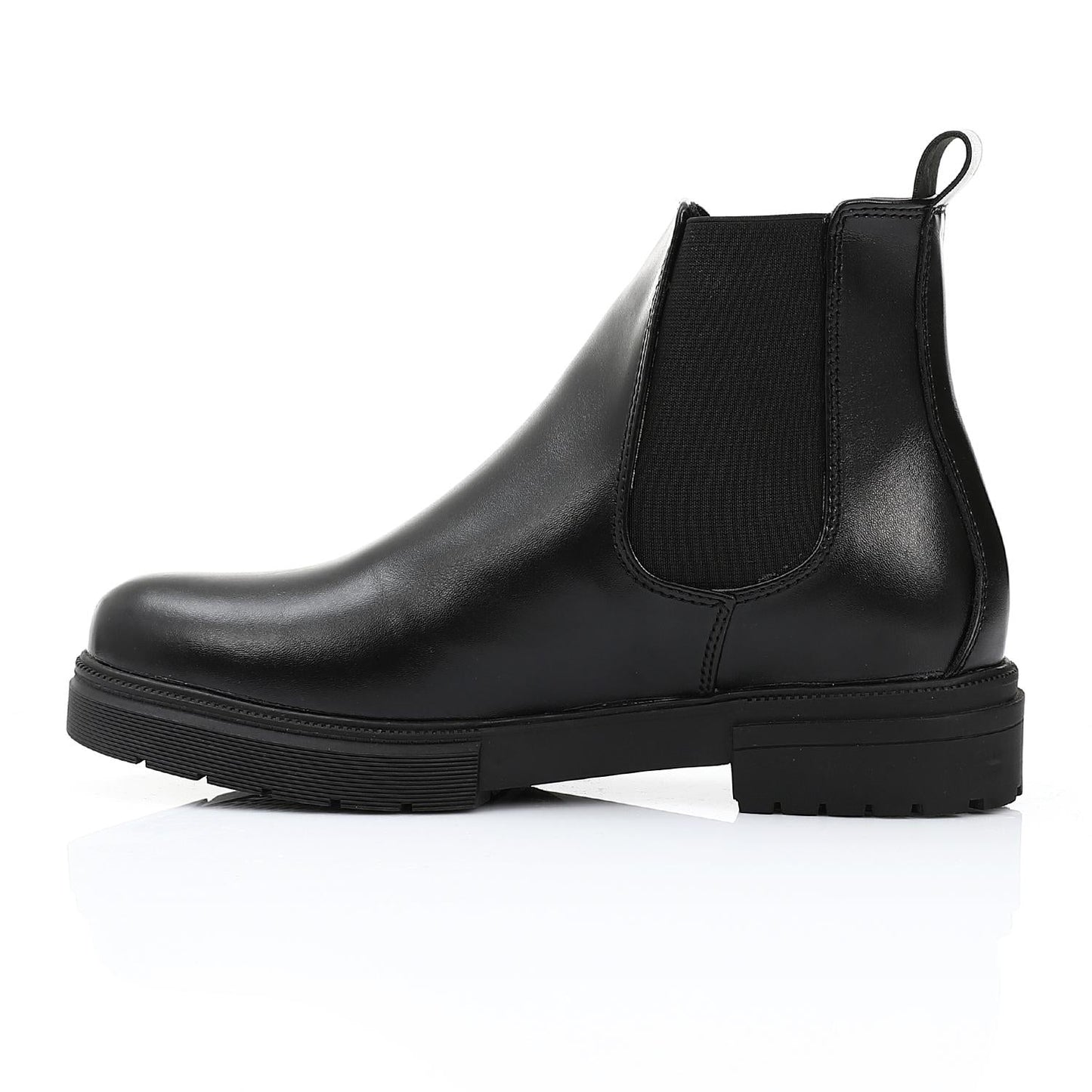 Leather Smooth Chelsea Boot - Black
