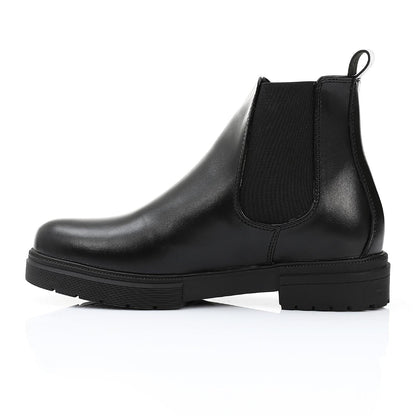 Leather Smooth Chelsea Boot - Black