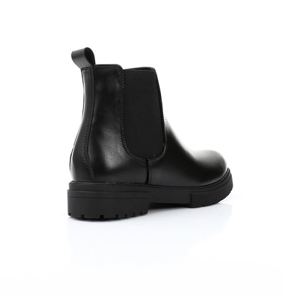 Leather Smooth Chelsea Boot - Black