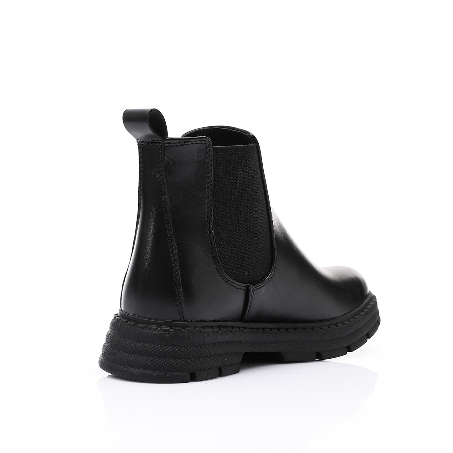 Leather Ankle Chelsea Boot - Black