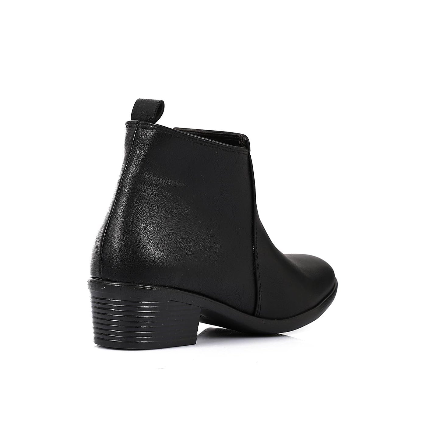 Patent Leather Ankle Boot - Black