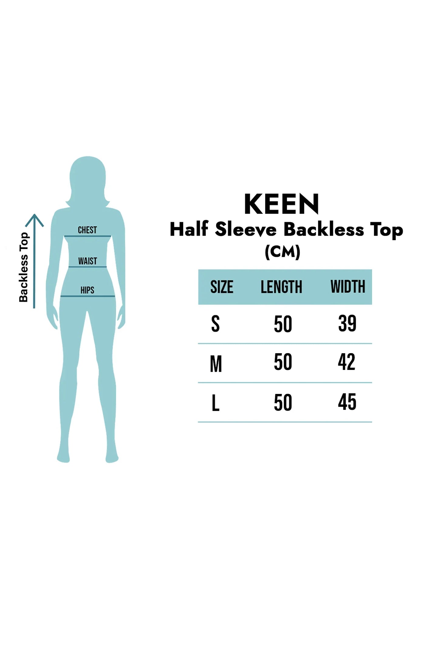 Synthetic Half Sleeve Backless Top