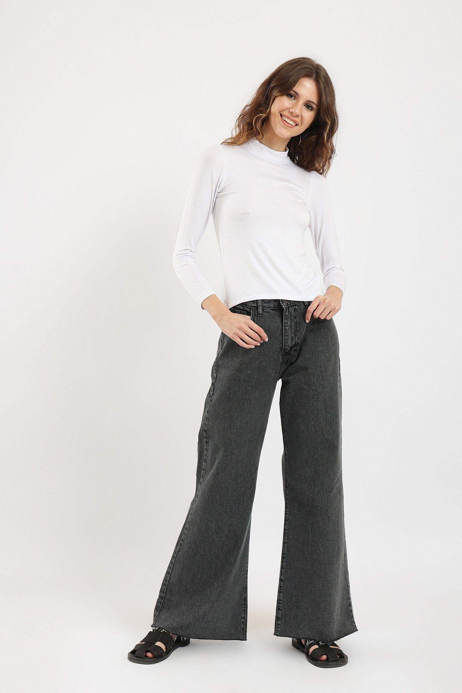 High Neck Long Sleeve Top - Carina - ÙƒØ§Ø±ÙŠÙ†Ø§