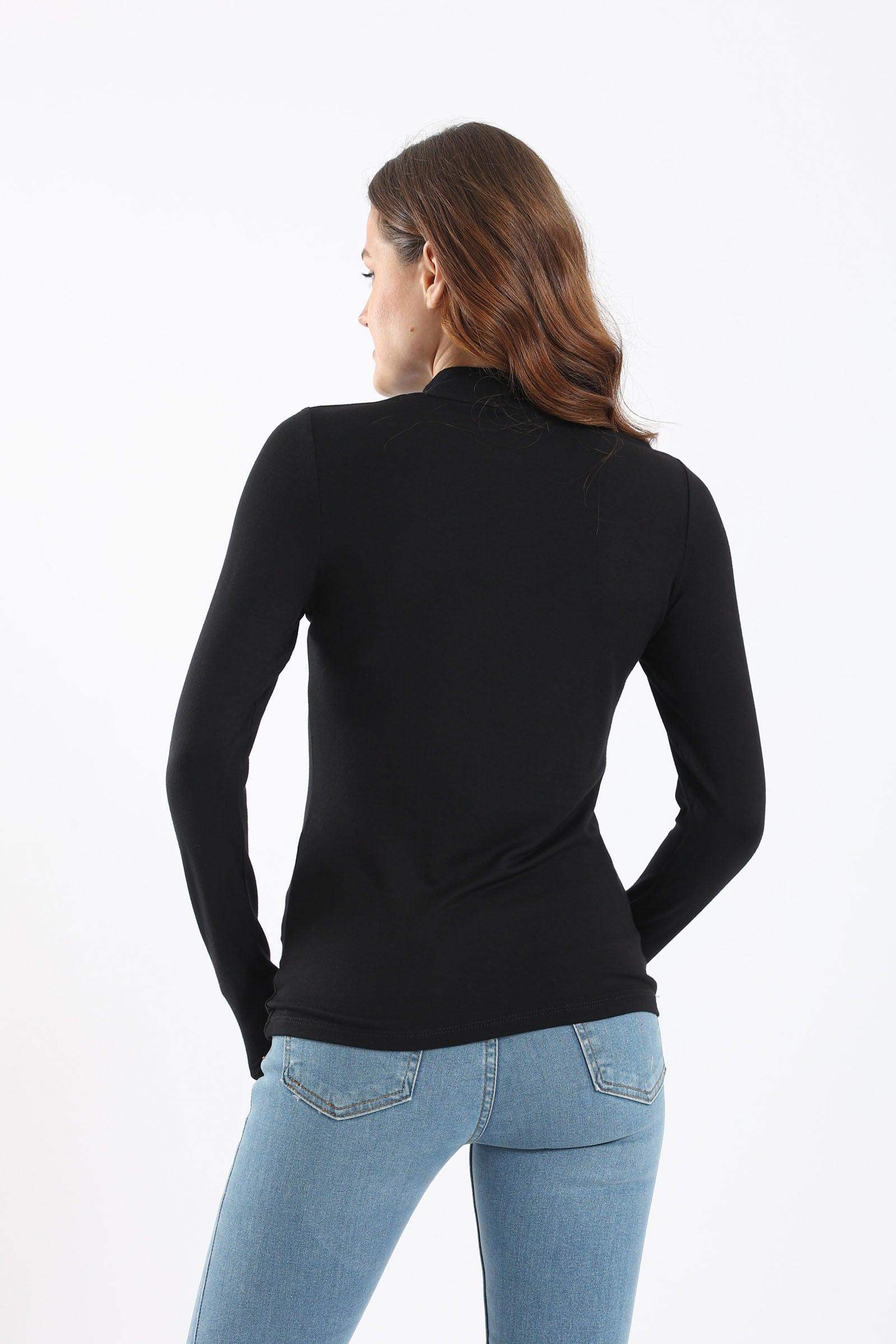 High Neck Long Sleeve Top - Carina - ÙƒØ§Ø±ÙŠÙ†Ø§