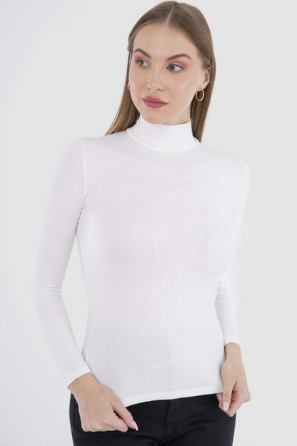 High Neck Long Sleeve Top - Carina - ÙƒØ§Ø±ÙŠÙ†Ø§