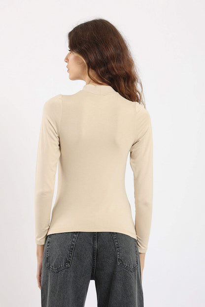 High Neck Long Sleeve Top - Carina - ÙƒØ§Ø±ÙŠÙ†Ø§