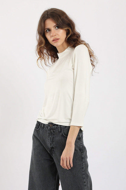 High Neck Long Sleeve Top - Carina - ÙƒØ§Ø±ÙŠÙ†Ø§