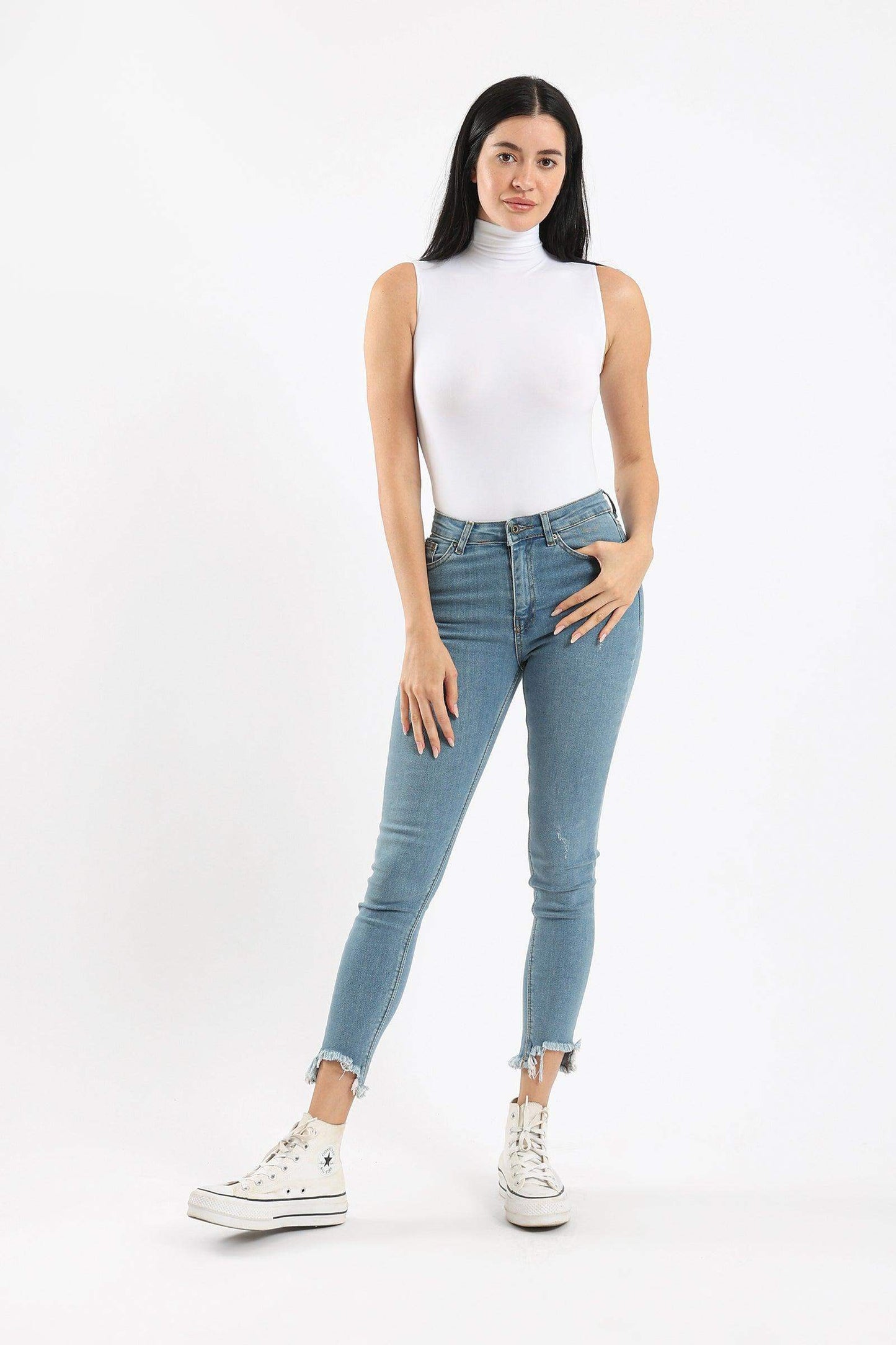 High Neck Sleeveless Bodysuit - Carina - ÙƒØ§Ø±ÙŠÙ†Ø§