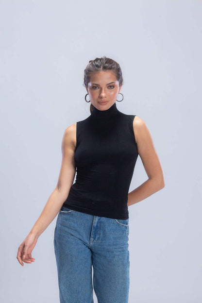 High Neck Sleeveless Top - Carina - ÙƒØ§Ø±ÙŠÙ†Ø§