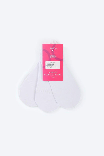 Invisible Cotton Socks - 3 Pairs - Carina - ÙƒØ§Ø±ÙŠÙ†Ø§