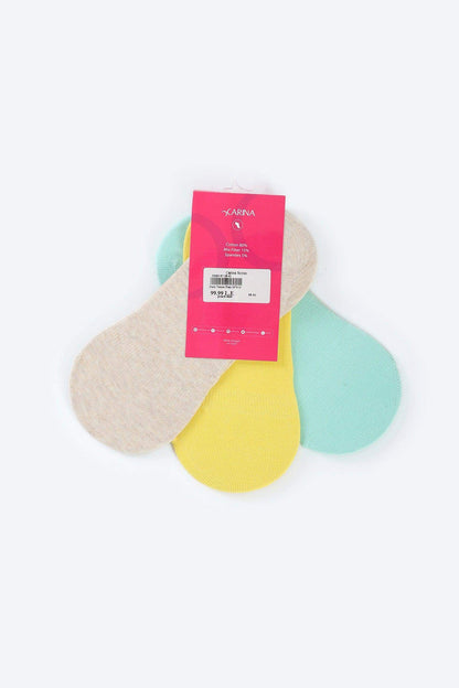 Invisible Cotton Socks - 3 Pairs - Carina - ÙƒØ§Ø±ÙŠÙ†Ø§