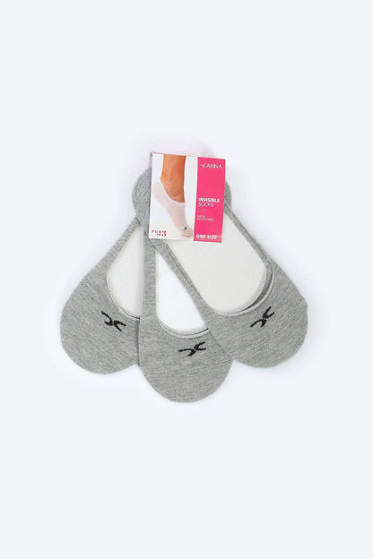 Invisible Cotton Socks - 3 Pairs - Carina - ÙƒØ§Ø±ÙŠÙ†Ø§