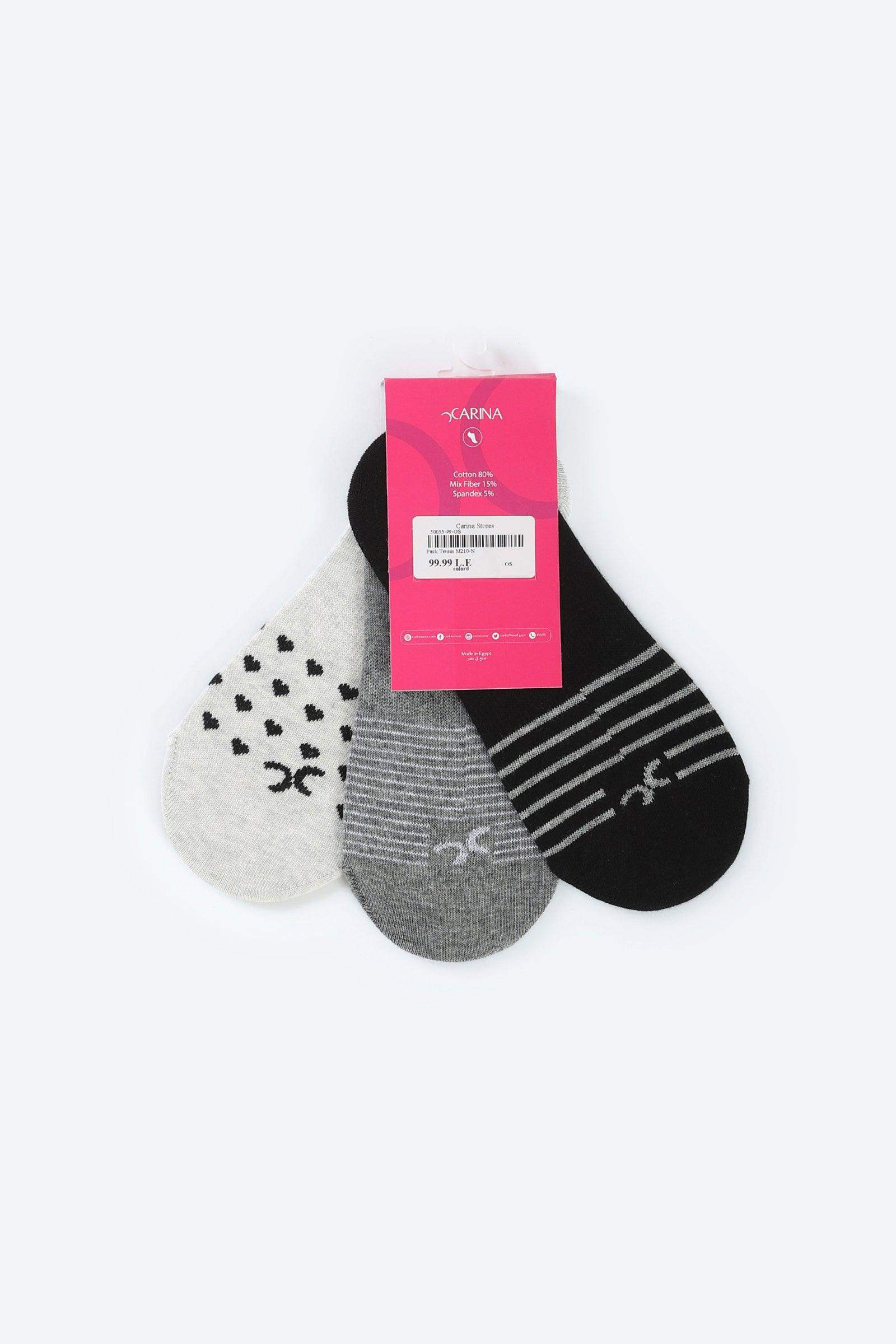 Invisible Socks - 3 Pairs - Carina - ÙƒØ§Ø±ÙŠÙ†Ø§
