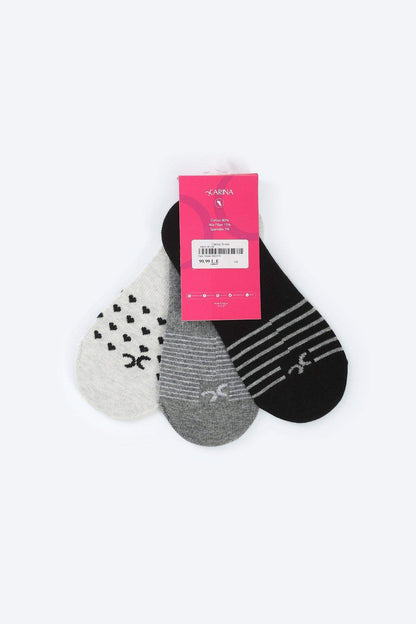 Invisible Socks - 3 Pairs - Carina - ÙƒØ§Ø±ÙŠÙ†Ø§