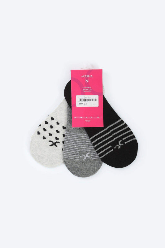 Invisible Socks - 3 Pairs - Carina - ÙƒØ§Ø±ÙŠÙ†Ø§