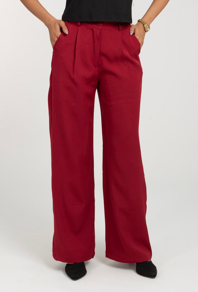 Wide Leg Formal High Waist Pant