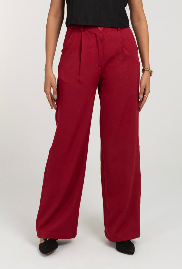 Wide Leg Formal High Waist Pant