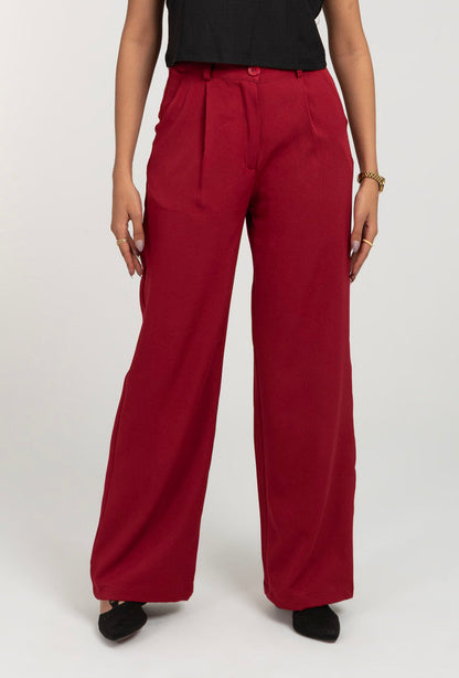 Wide Leg Formal High Waist Pant