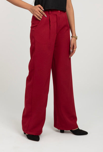 Wide Leg Formal High Waist Pant