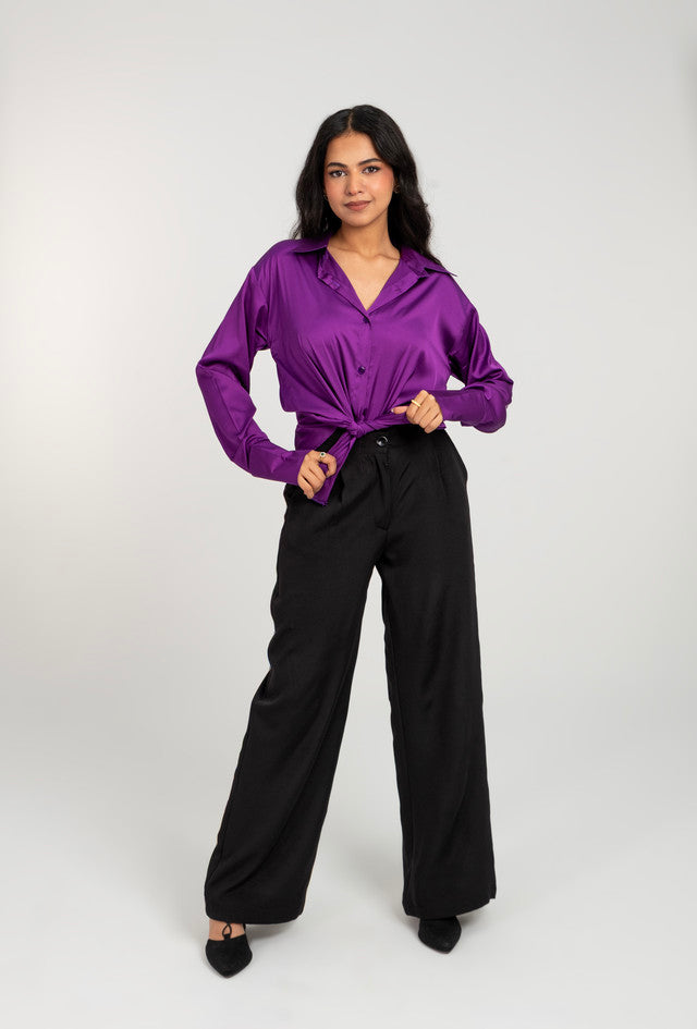 Wide Leg Formal High Waist Pant