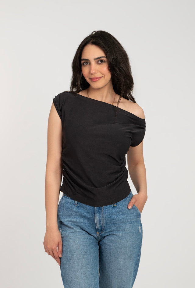 Off Shoulder Short Sleeve Top