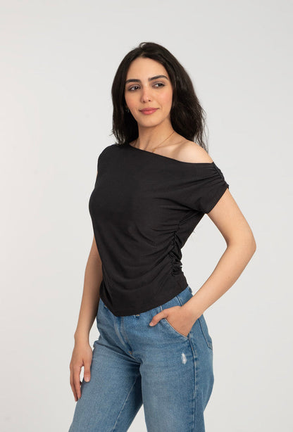 Off Shoulder Short Sleeve Top