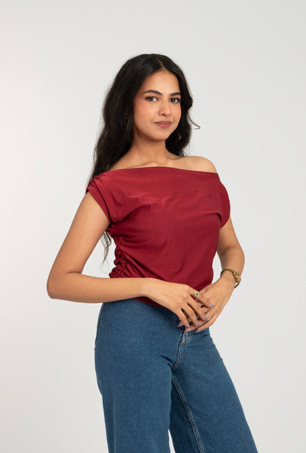 Off Shoulder Short Sleeve Top
