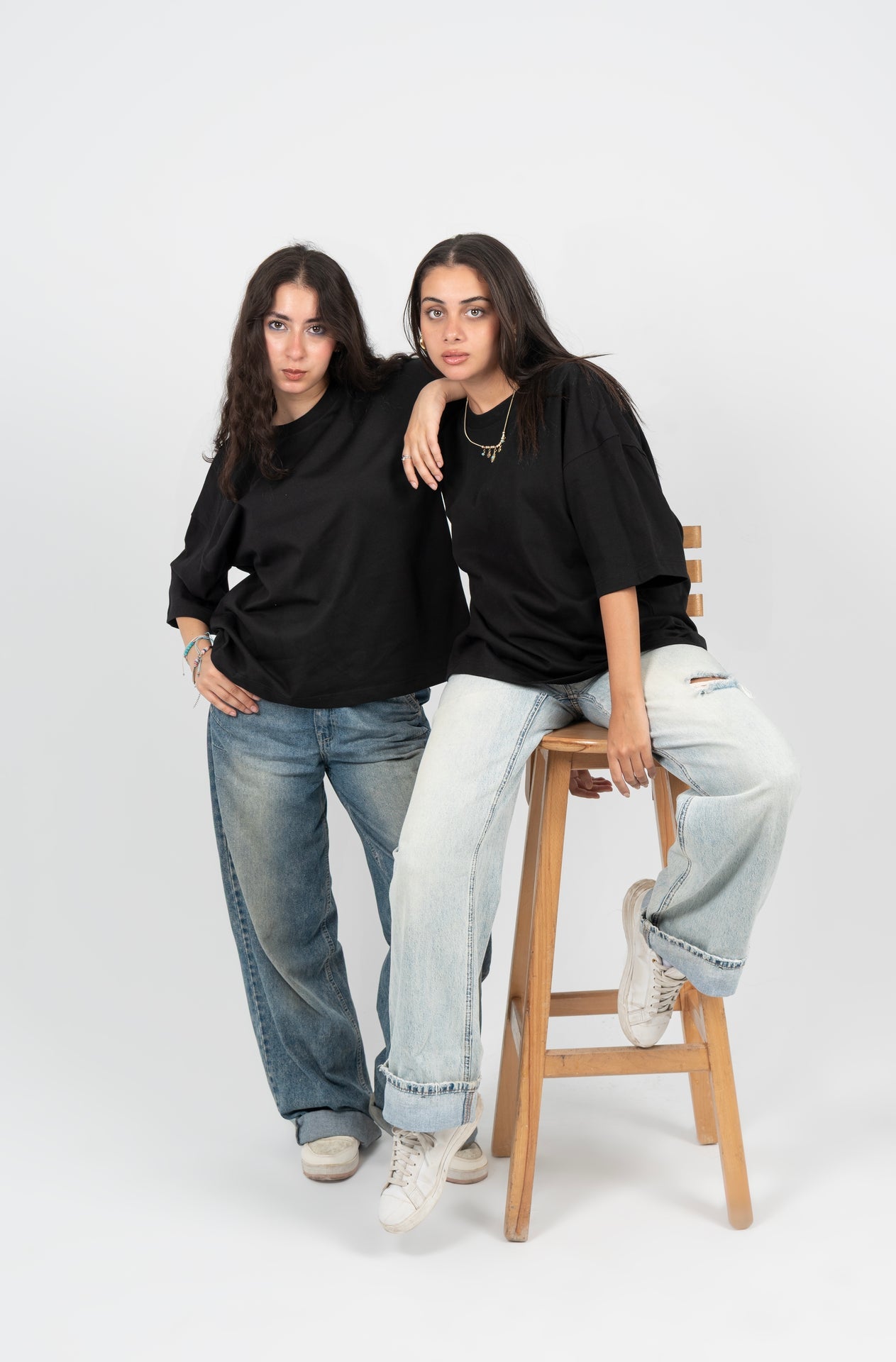 Cotton Boxy Fit Oversized T-Shirt – Black