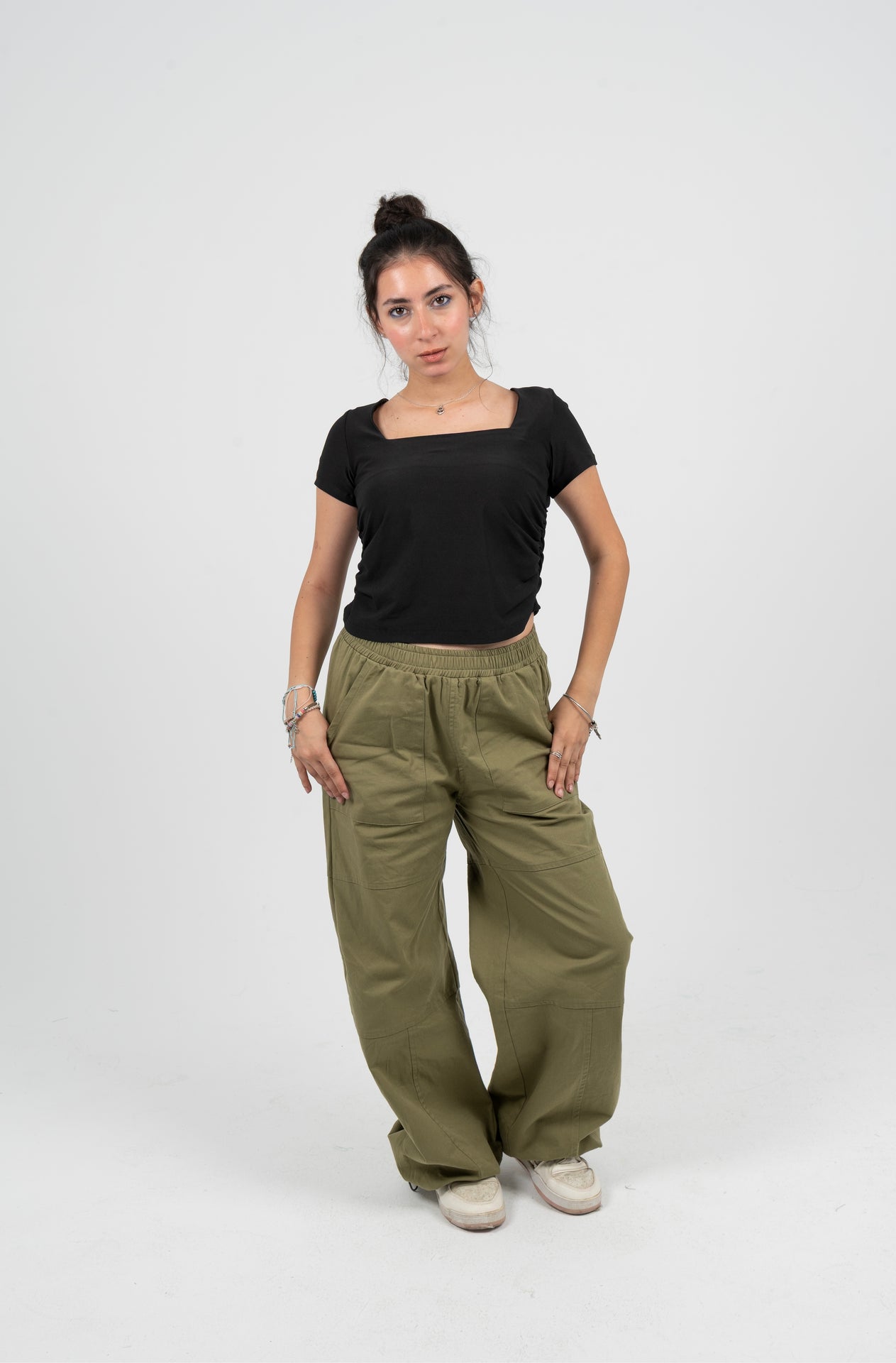 Square Neck Half Sleeve Top