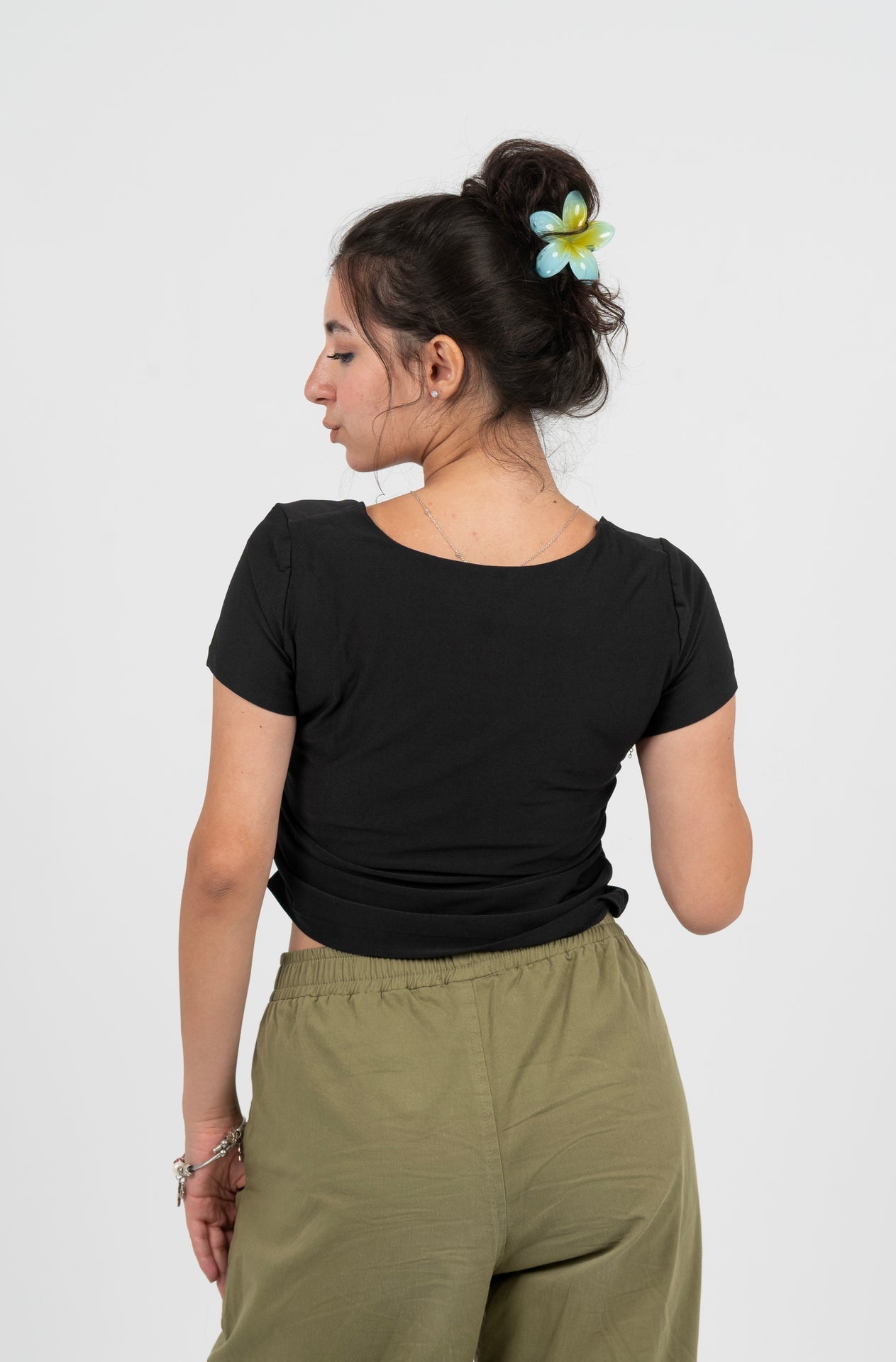 Square Neck Half Sleeve Top