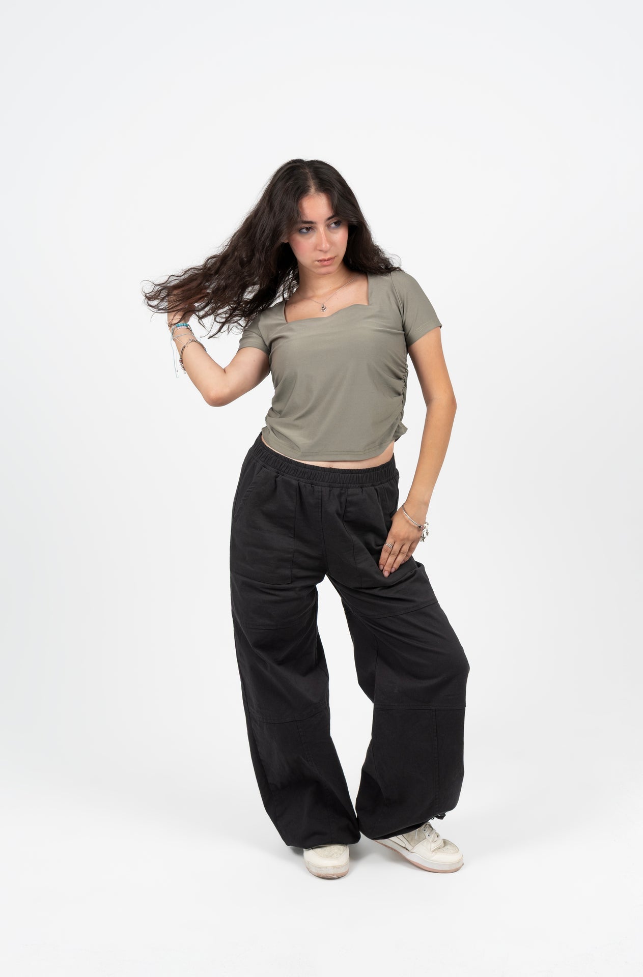 Square Neck Half Sleeve Top