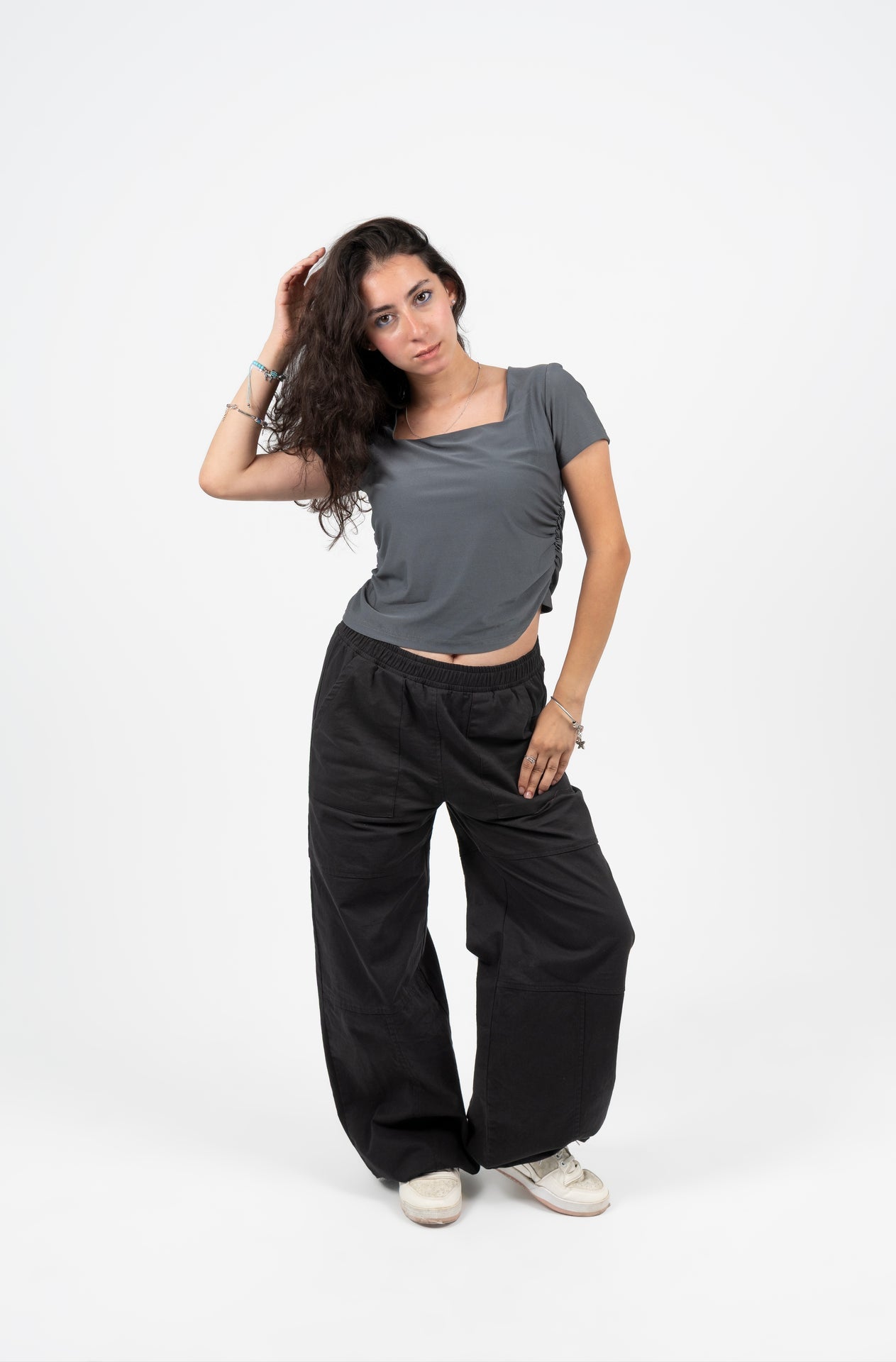 Square Neck Half Sleeve Top