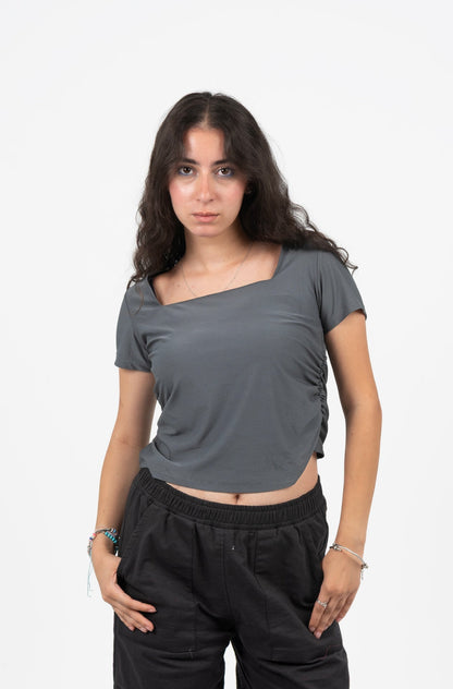 Square Neck Half Sleeve Top