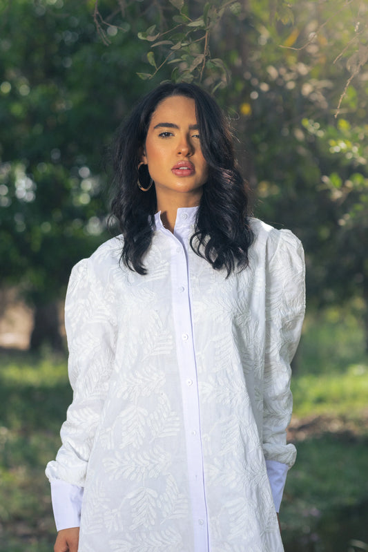 La Vie En Blanc Shirtdress
