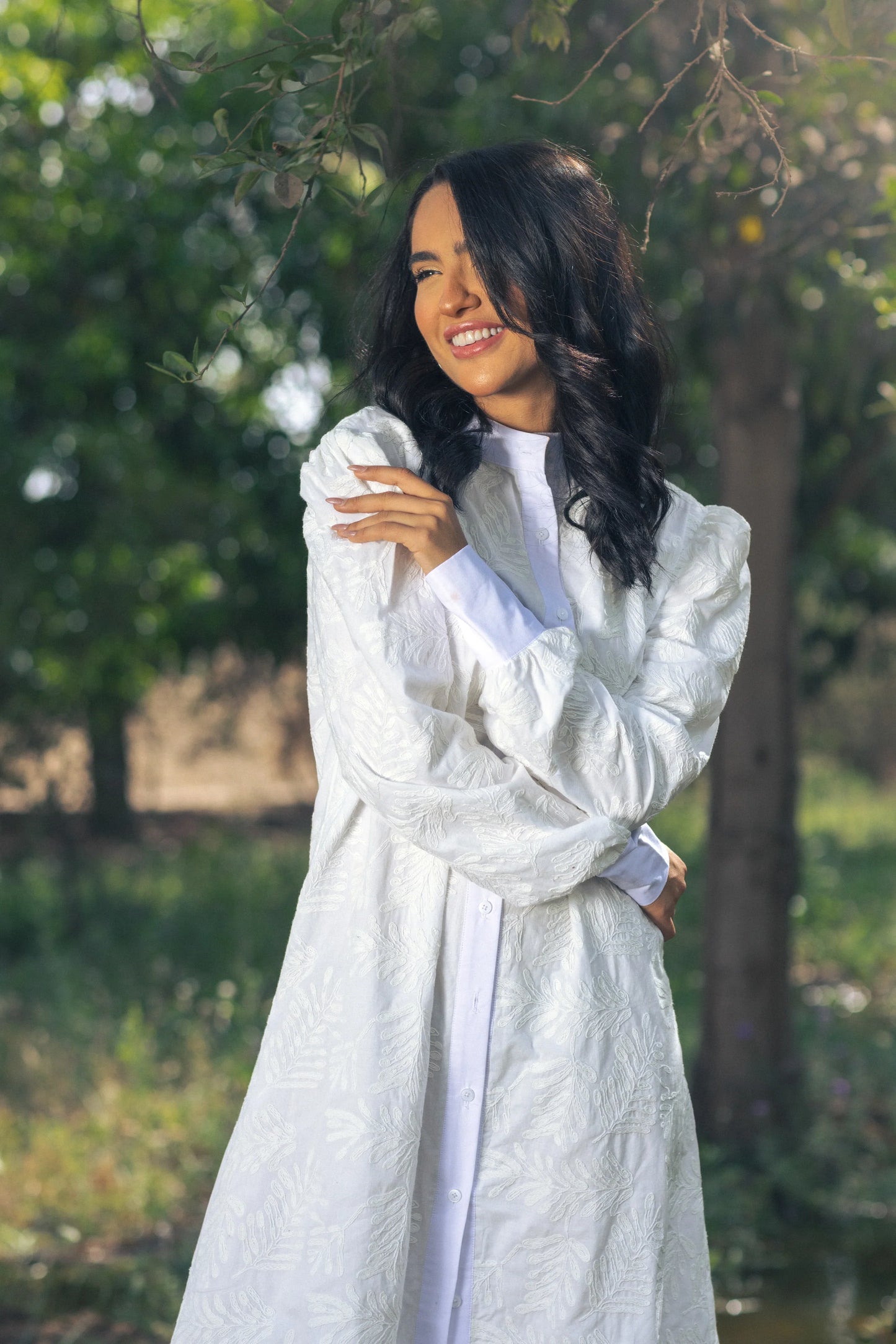 La Vie En Blanc Shirtdress