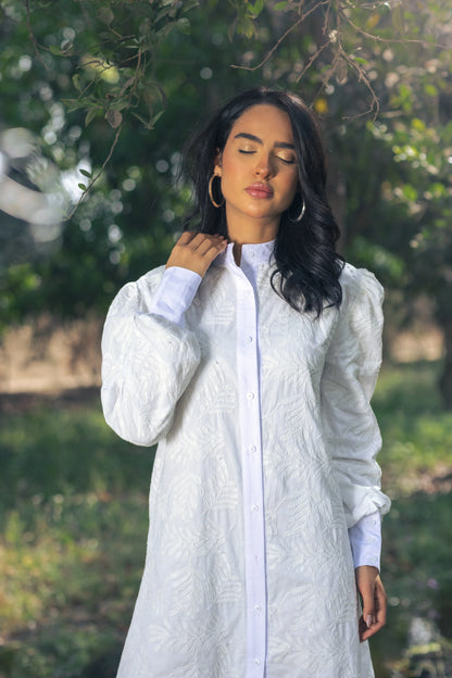 La Vie En Blanc Shirtdress