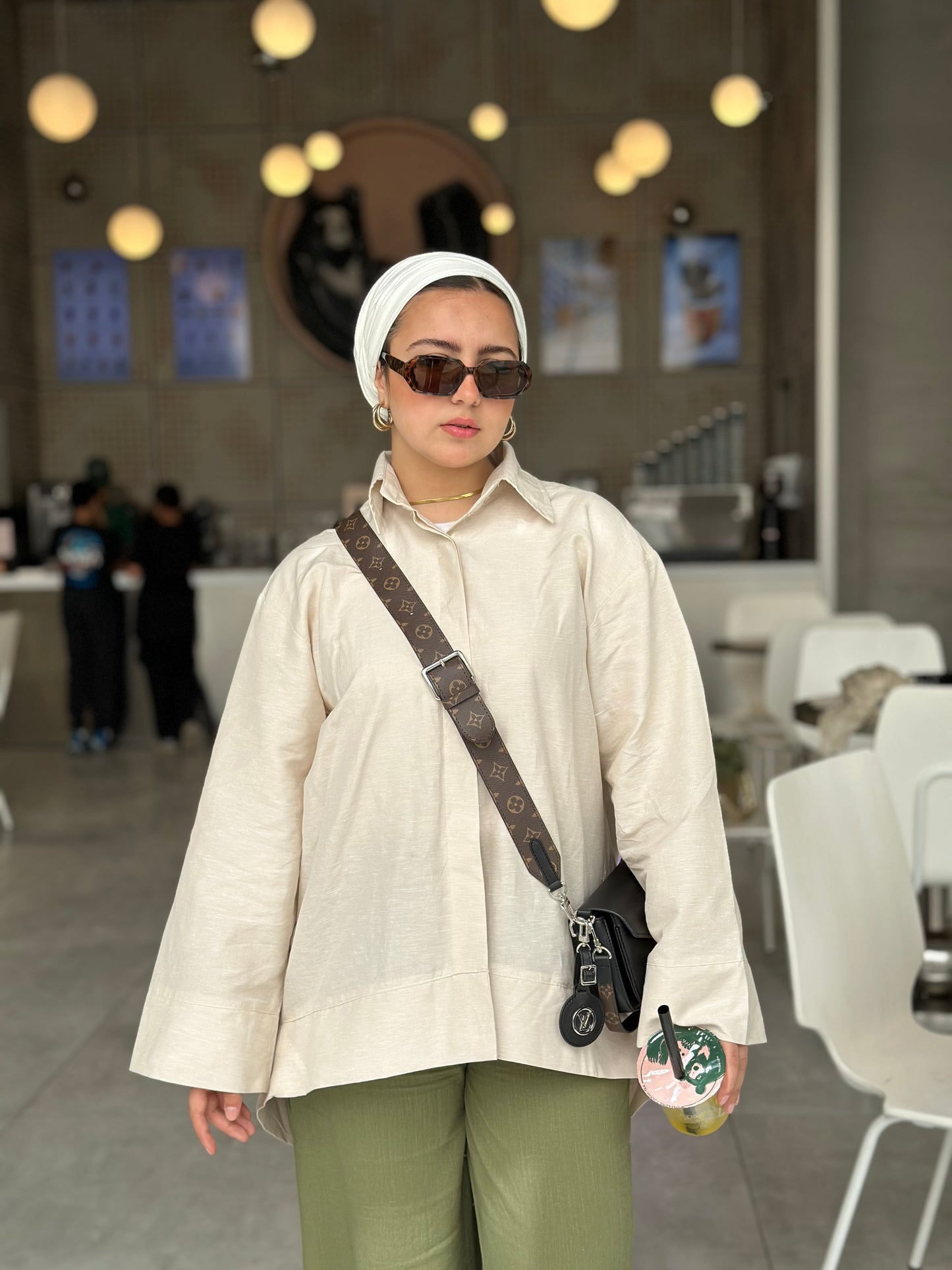 Linen Plain Shirt – Beige