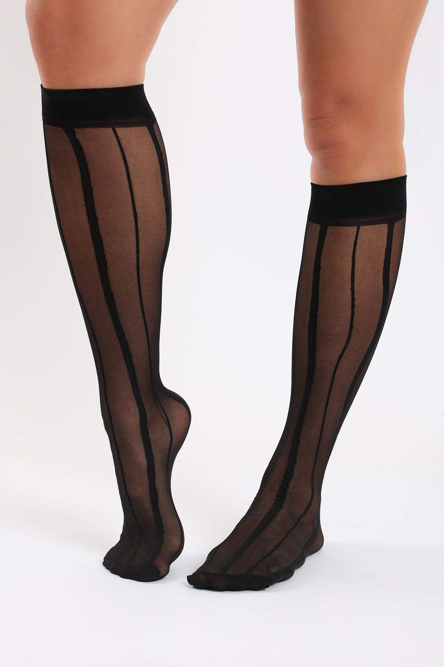 Lined Knee Socks - Carina - ÙƒØ§Ø±ÙŠÙ†Ø§