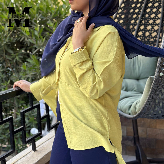 Linen Long Sleeve Shirt – Kiwi