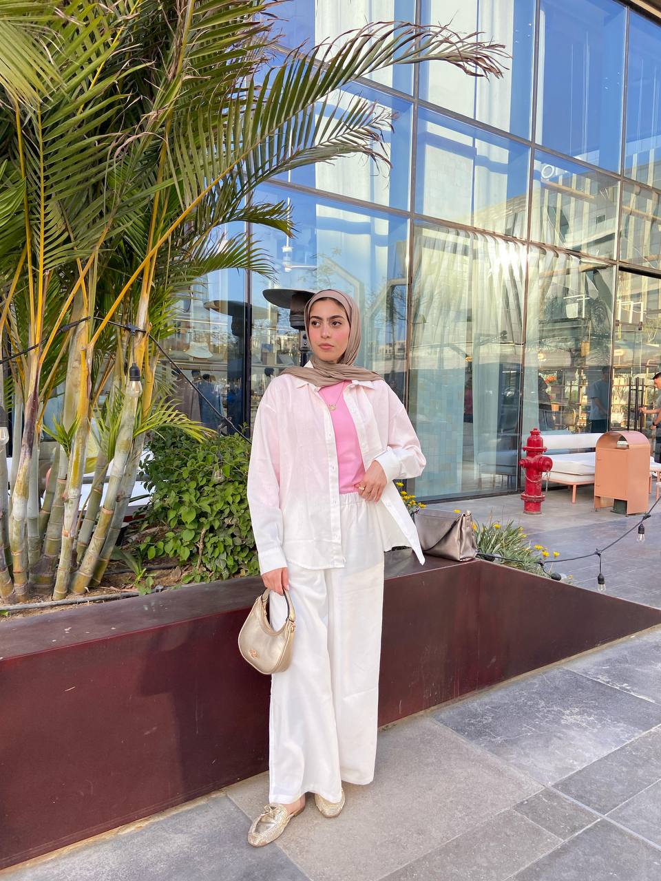 Linen Chic Comfort Set - White