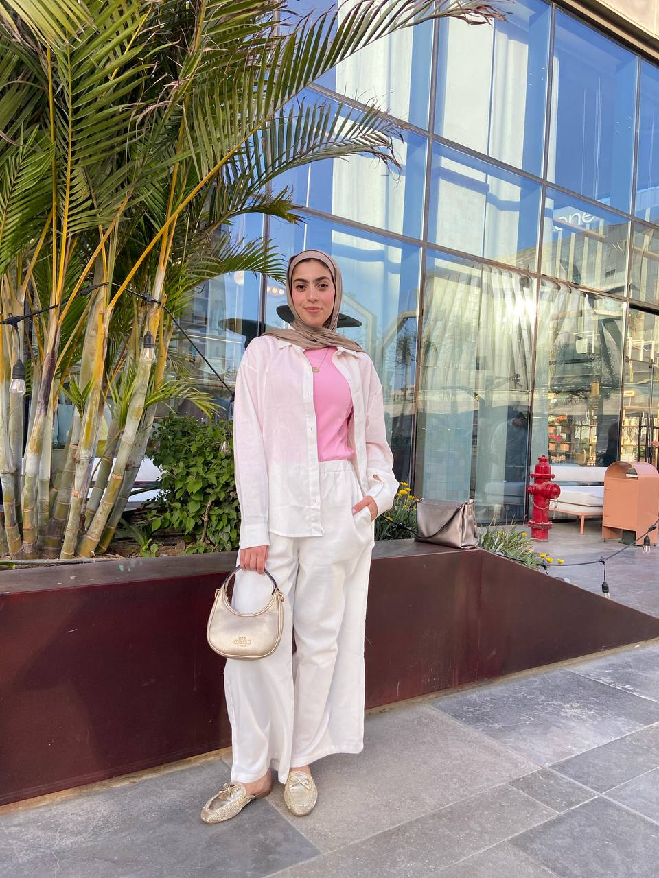 Linen Chic Comfort Set - White