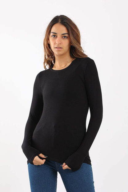 Long Sleeves Viscose Top - Carina - ÙƒØ§Ø±ÙŠÙ†Ø§
