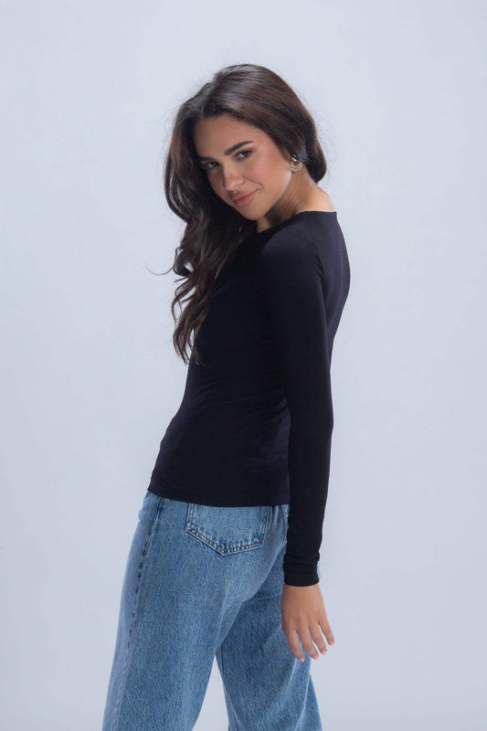 Long Sleeves Viscose Top - Carina - ÙƒØ§Ø±ÙŠÙ†Ø§