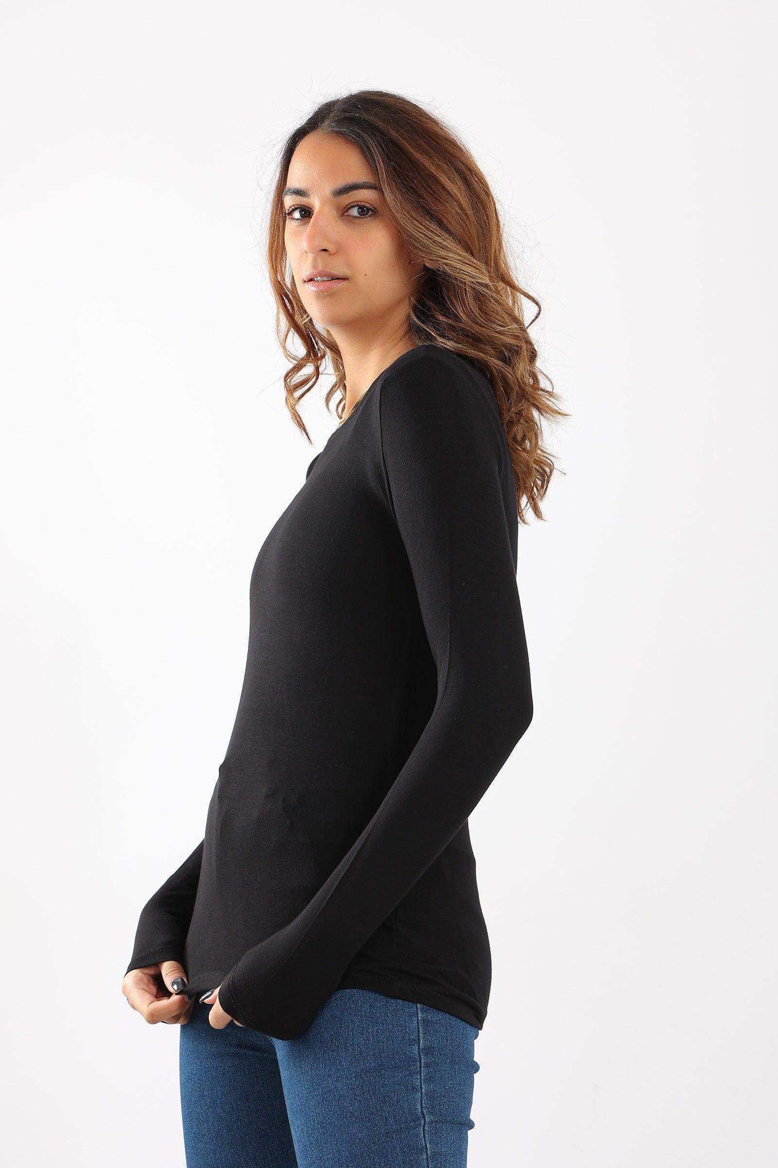 Long Sleeves Viscose Top - Carina - ÙƒØ§Ø±ÙŠÙ†Ø§