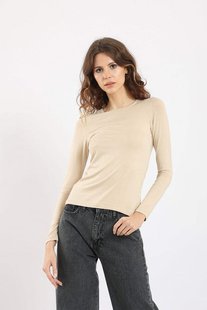 Long Sleeves Viscose Top - Carina - ÙƒØ§Ø±ÙŠÙ†Ø§