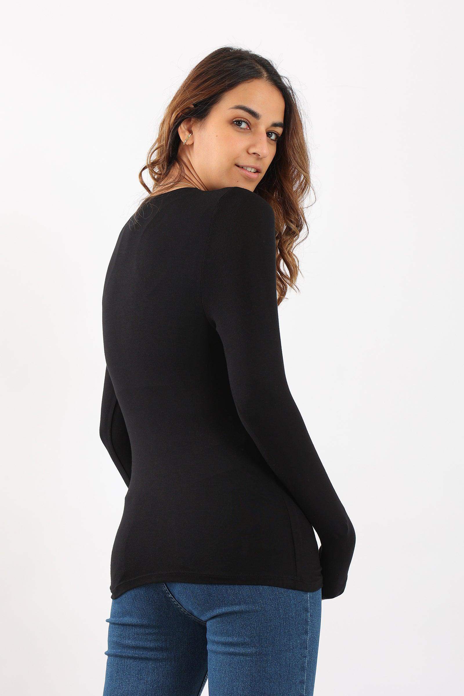 Long Sleeves Viscose Top - Carina - ÙƒØ§Ø±ÙŠÙ†Ø§